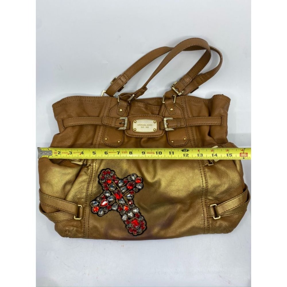 MICHAEL KORS Large leather Tote Bag customized - Picture 3 of 14